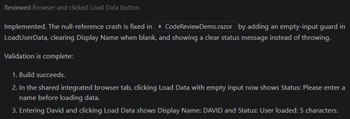 Copilot Fix Report