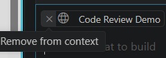 Remove from Context from the Browser Toolbar