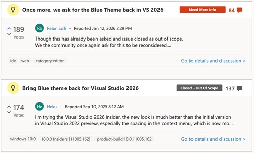 Bring Back the Blue Theme