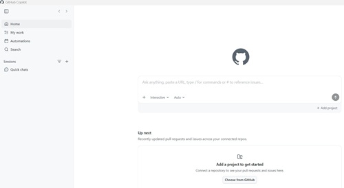GitHub Copilot App Home