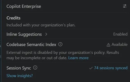Session Sync Status