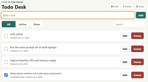 Todo Desk App