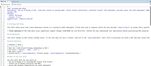 The <code>airunway-aks-setup</code> Skill
